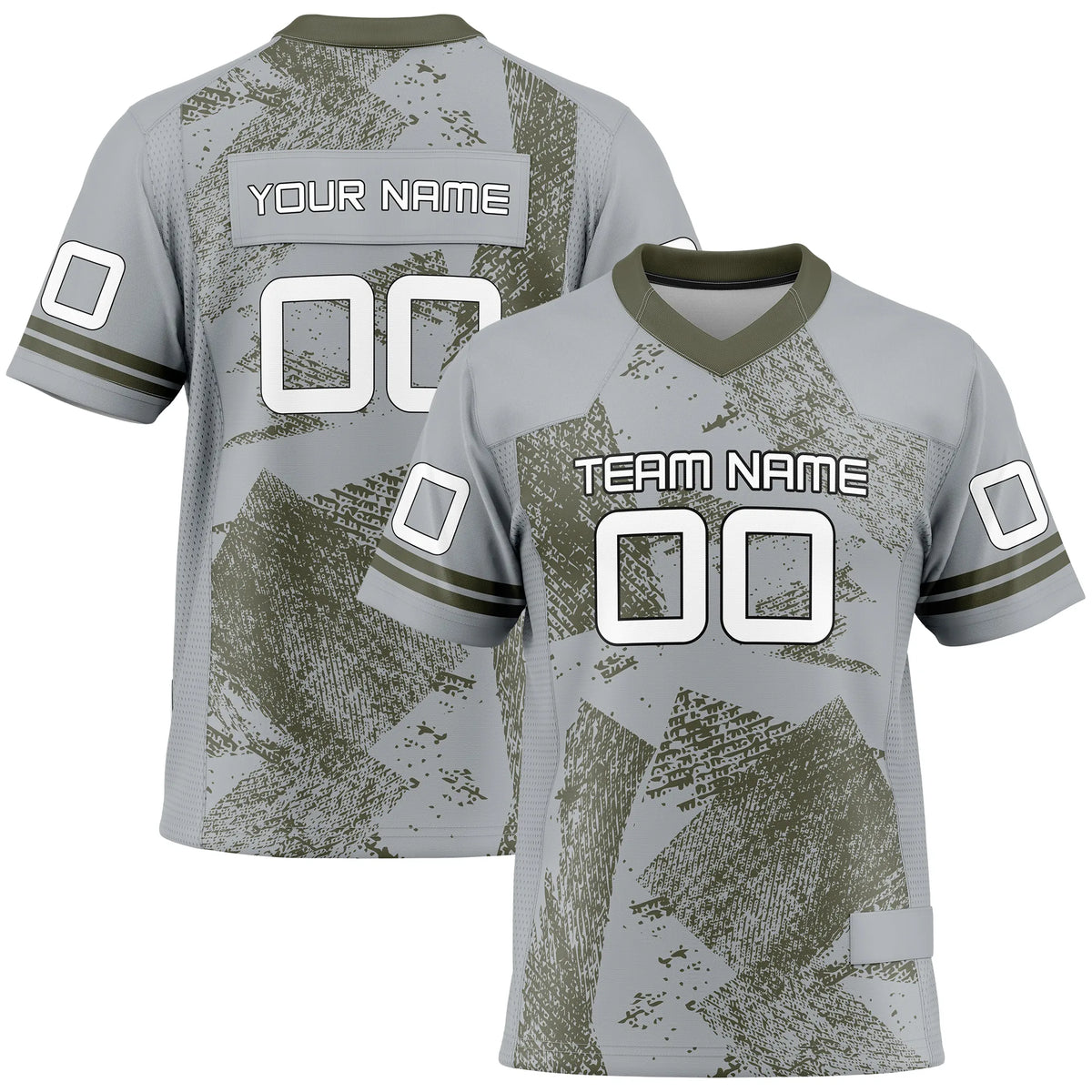 Custom Personalized D4 Graffiti Fashion Flag Football Jersey with Name, Number & Team Logo