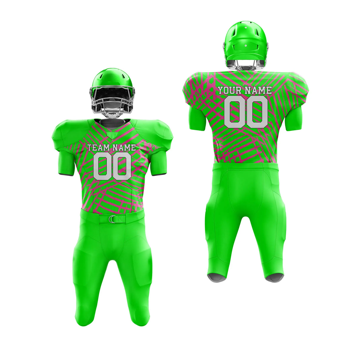 Custom Personalized D4 Graffiti pattern American Football Jersey with Name, Number & Team Logo