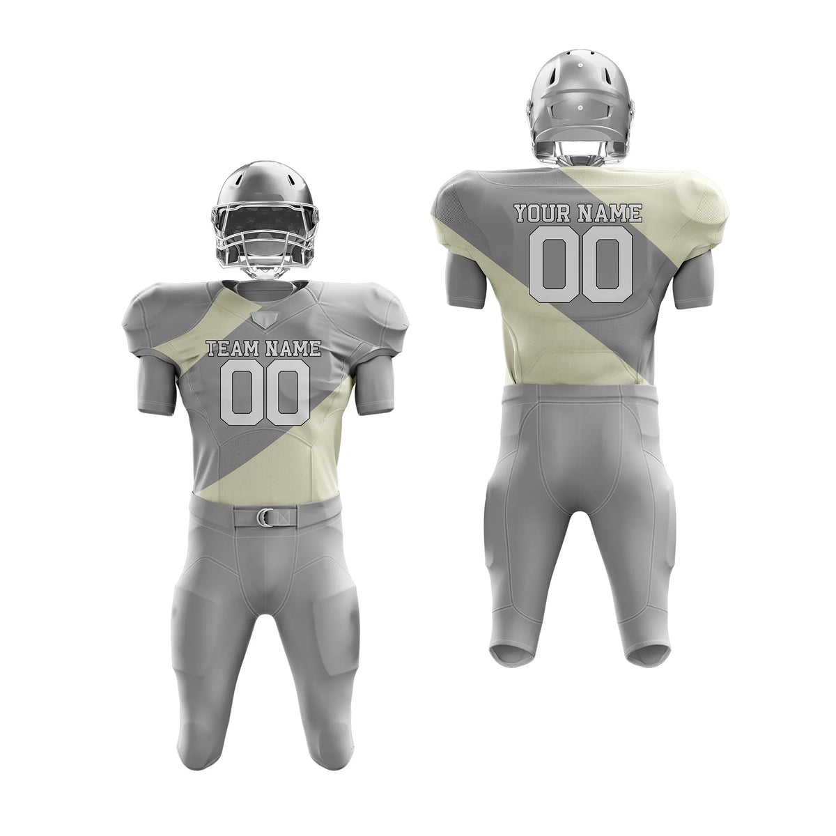 Custom Personalized D3 Split Fashion American Football Jersey with Name, Number & Team Logo