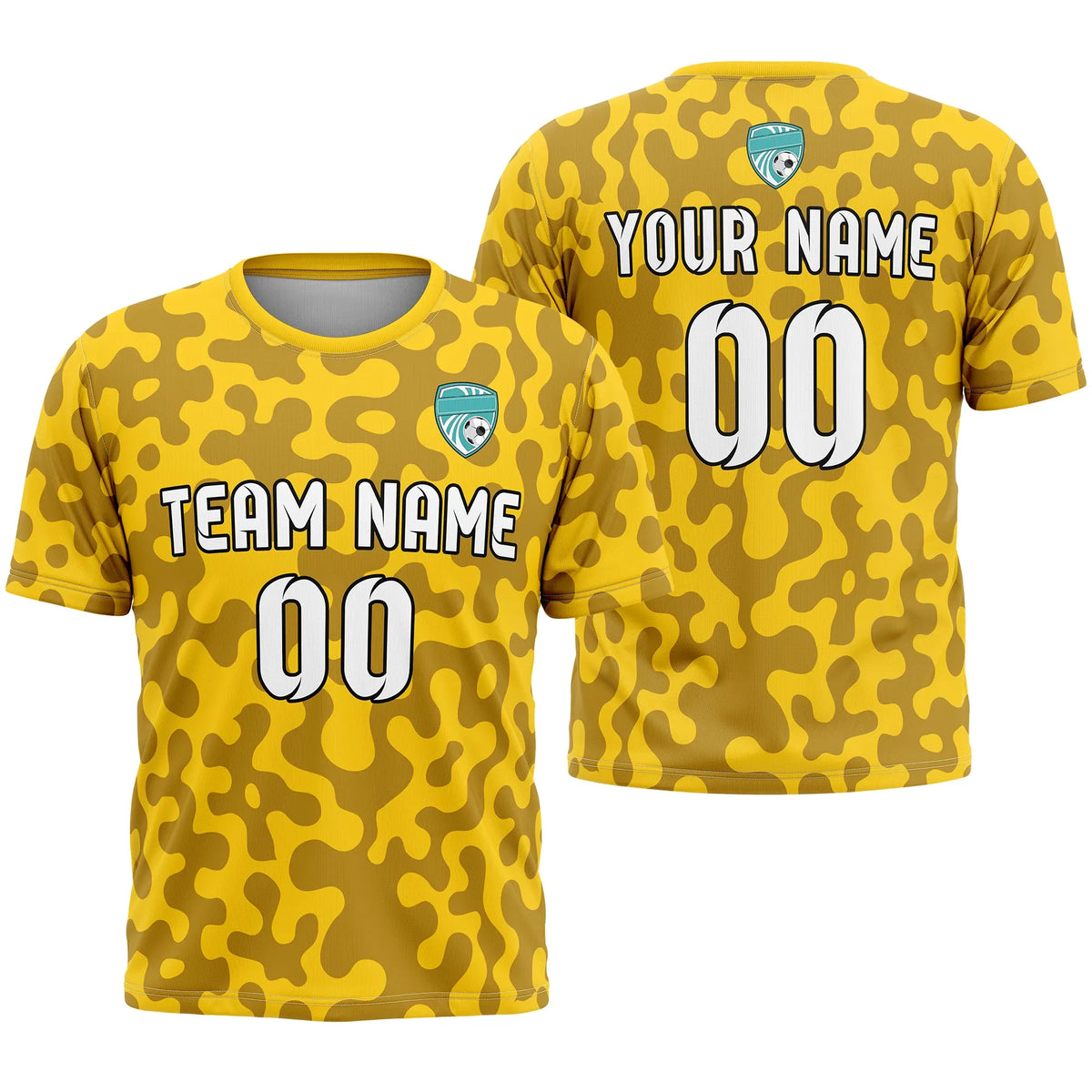 Custom Camo D2 Soccer Jersey Personalized Football Uniform with Name & Number