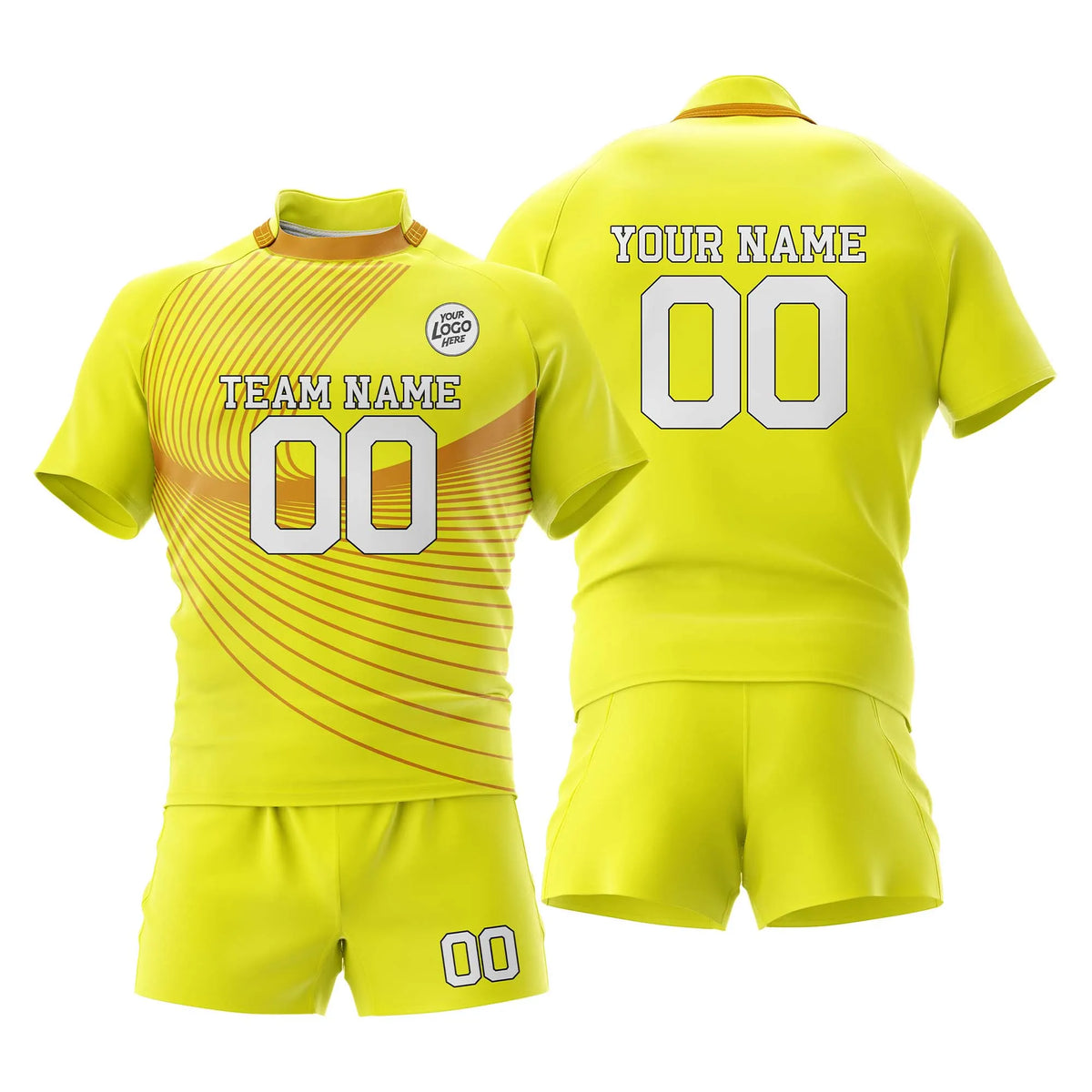 Custom Personalized D5 Strip Fashion Rugby Jersey with Name, Number & Team Logo