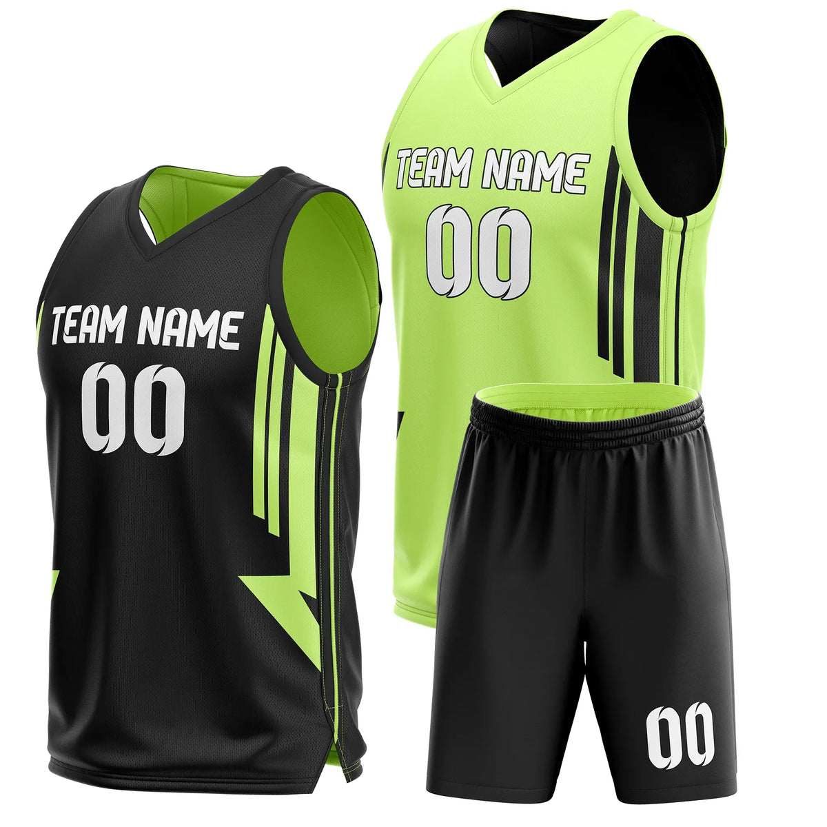Custom Triple Lane Reversible Sports Jersey Personalized Uniform with Name & Number