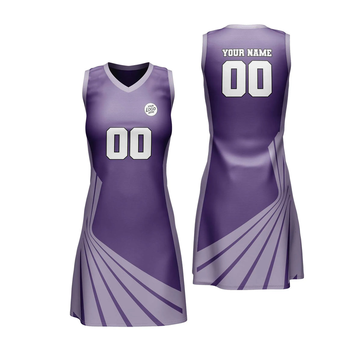 Custom Personalized D5 Retro Pattern Netball Jersey with Name, Number & Team Logo