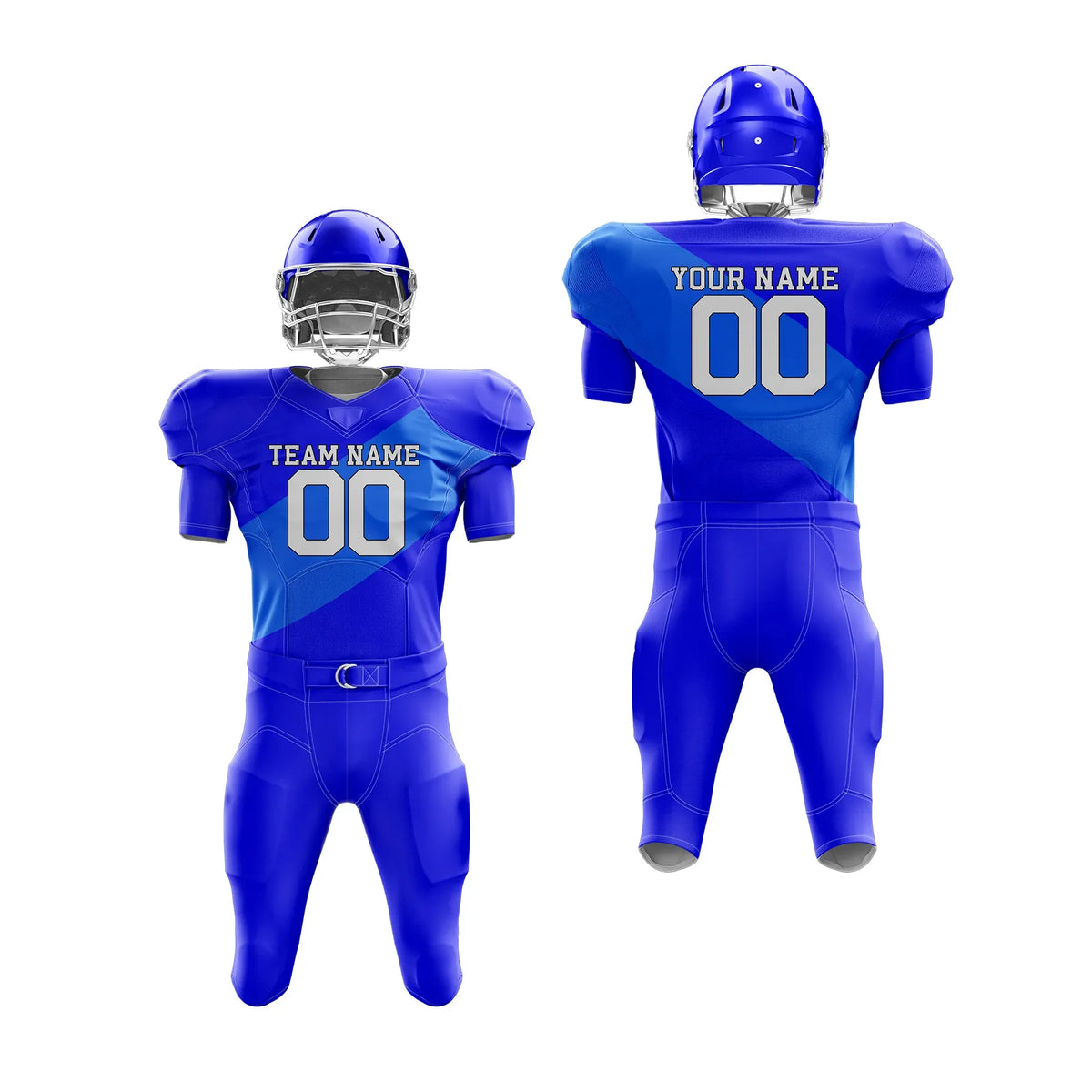 Custom Personalized D4 Split Fashion American Football Jersey with Name, Number & Team Logo