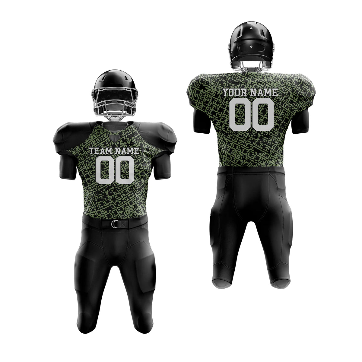 Custom Personalized D5 Graffiti pattern American Football Jersey with Name, Number & Team Logo