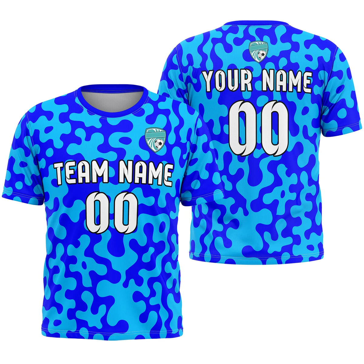 Custom Camo D2 Soccer Jersey Personalized Football Uniform with Name & Number