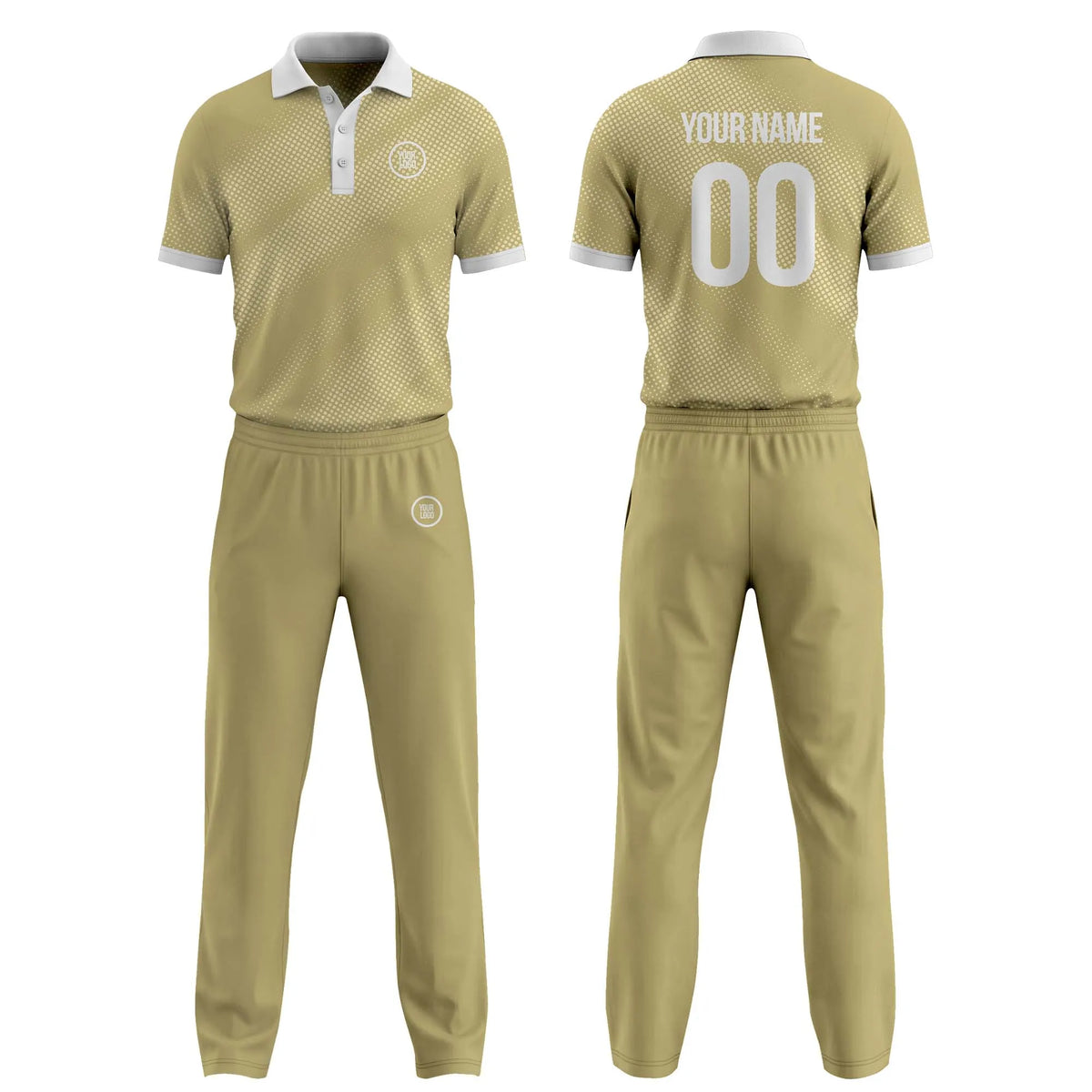Custom Personalized D5 Abstract Pattern Cricket Kit with Name, Number &amp; Team Logo