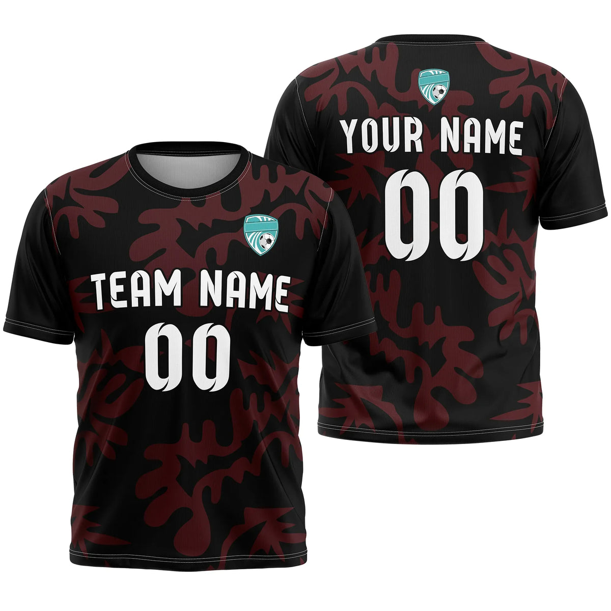 Custom Graffiti Pattern D4 Soccer Jersey Personalized Football Uniform with Name & Number