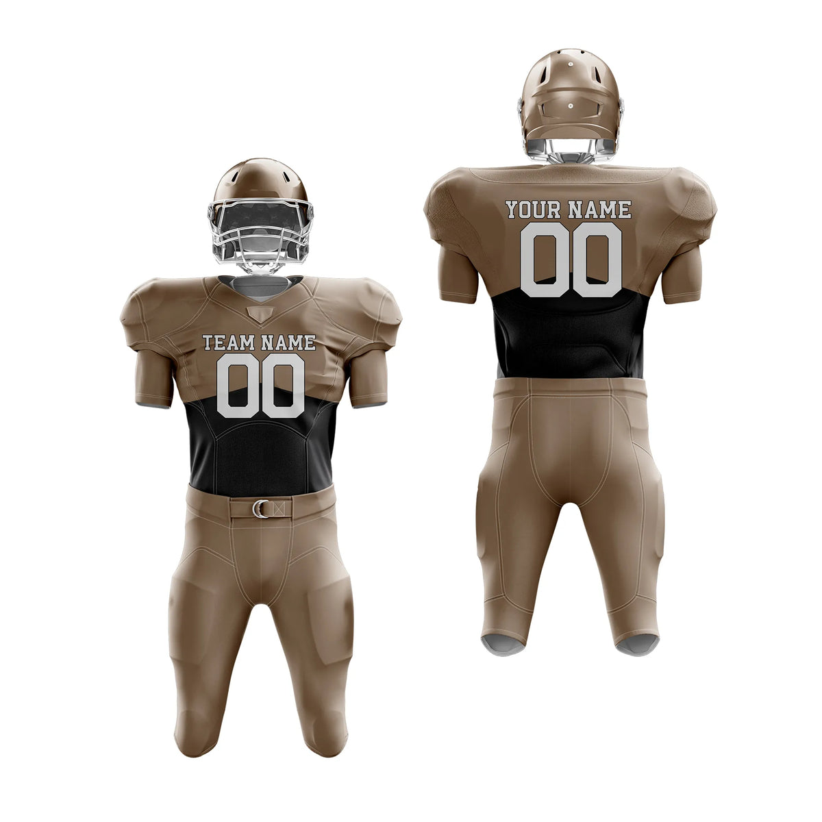 Custom Personalized D5 Split Fashion American Football Jersey with Name, Number & Team Logo
