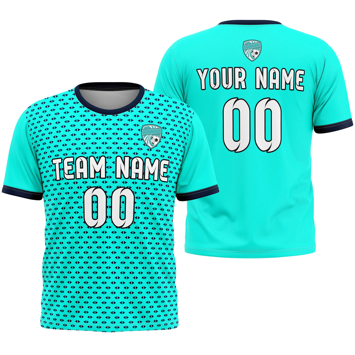 Custom Abstract Pattern D2 Soccer Jersey Personalized Football Uniform with Name &amp; Number