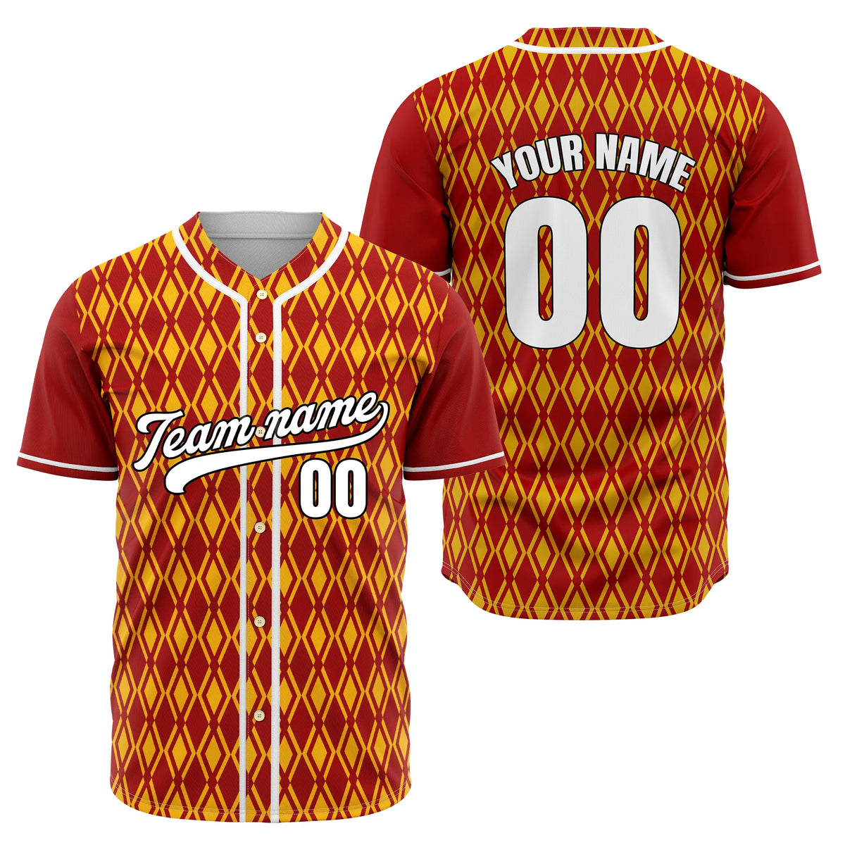 Custom Argyle Strike Baseball Sports Jersey Personalized Uniform with Name & Number