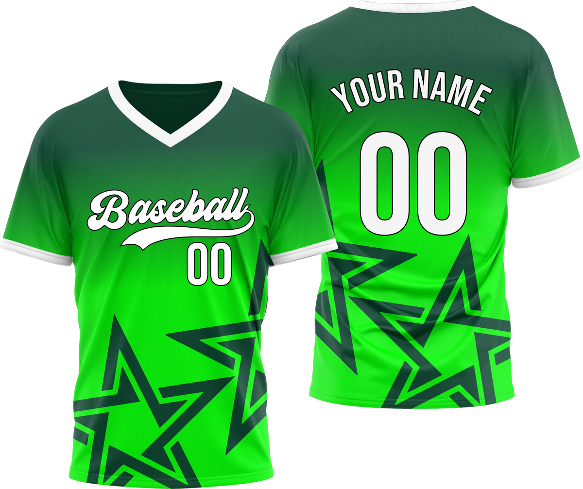Custom Stellar Edge Gradient Baseball Sports Jersey Personalized Uniform with Name & Number