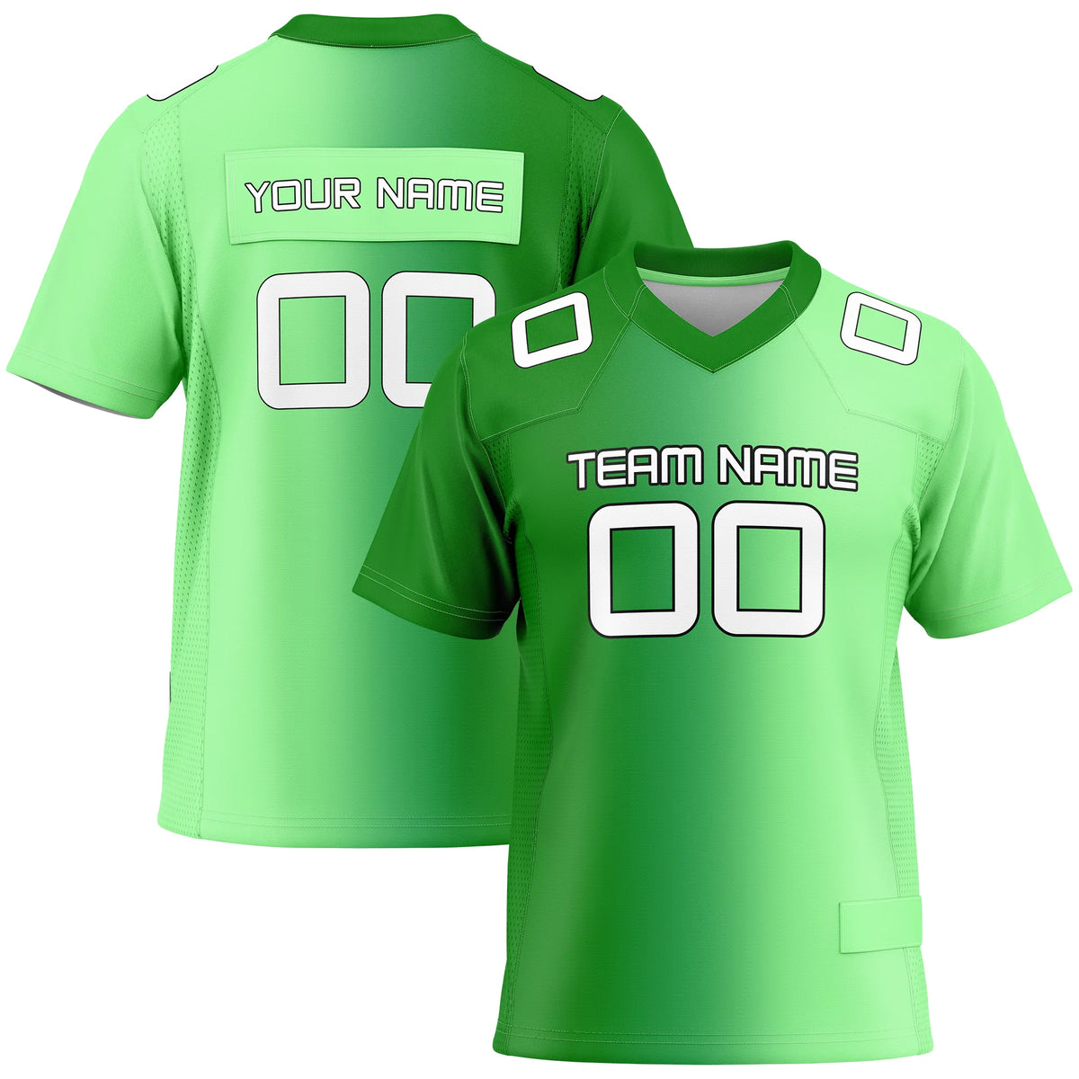 Custom Personalized D3 Gradient Fashion Flag Football Jersey with Name, Number & Team Logo