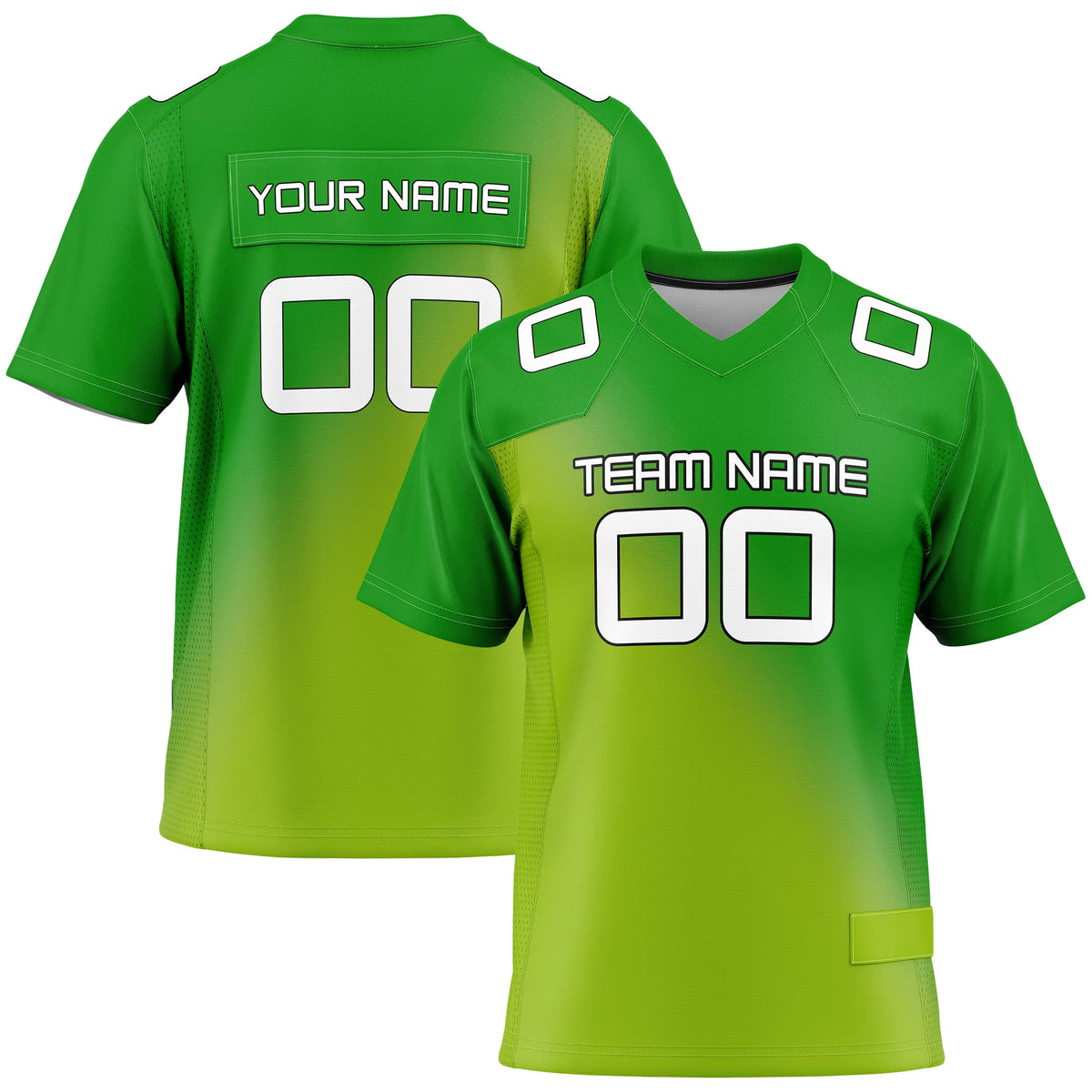 Custom Personalized D4 Gradient Fashion Flag Football Jersey with Name, Number & Team Logo