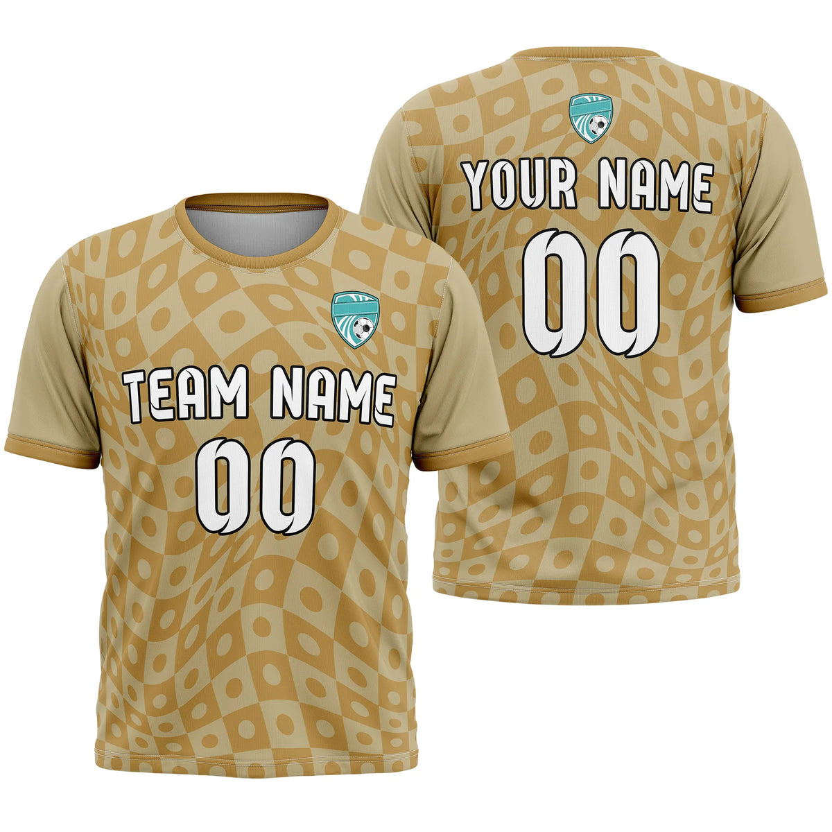 Custom Abstract Pattern D4 Soccer Jersey Personalized Football Uniform with Name & Number