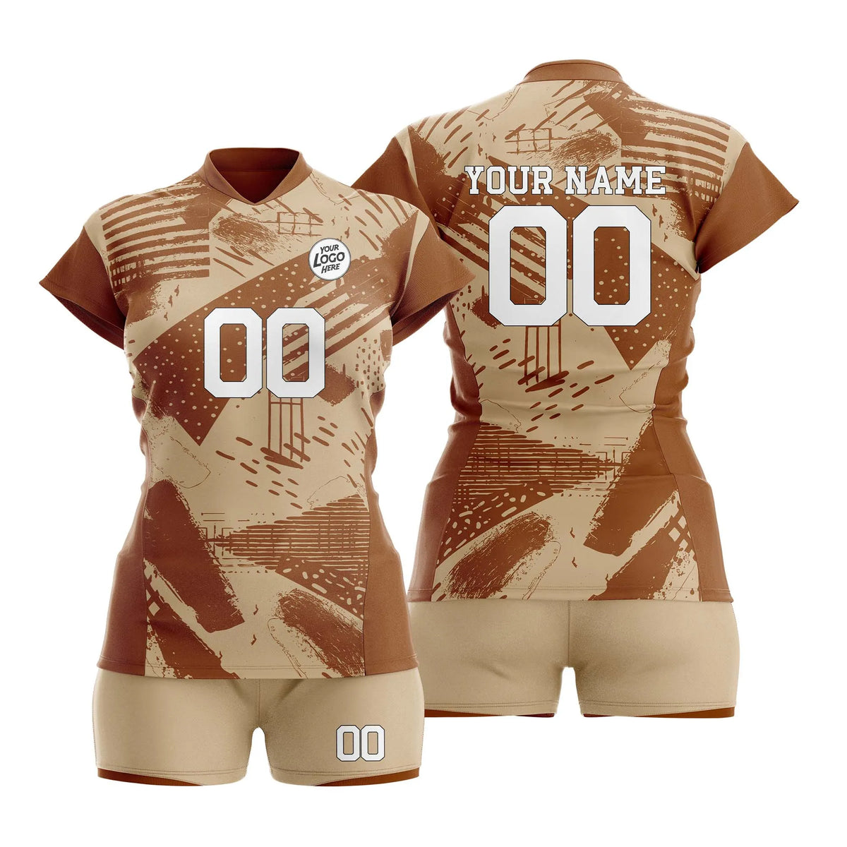 Custom Personalized D5 Graffiti Pattern Volleyball Jersey with Name, Number &amp; Team Logo