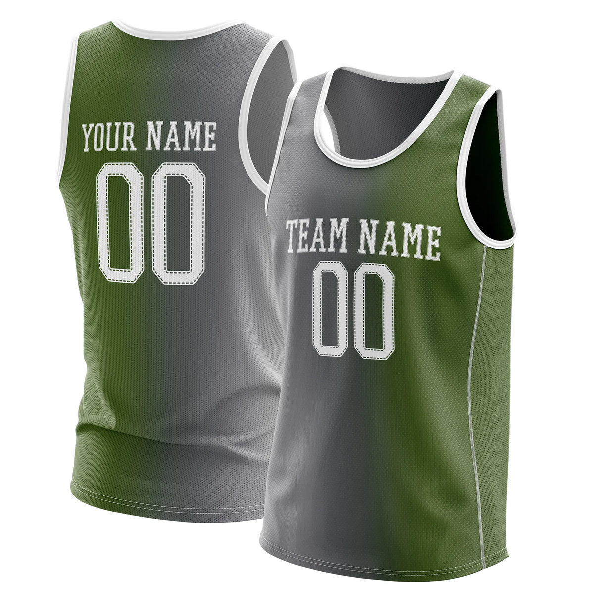 Custom Gradient fashion top Coastal Fade Sports Jersey Personalized Uniform with Name & Number