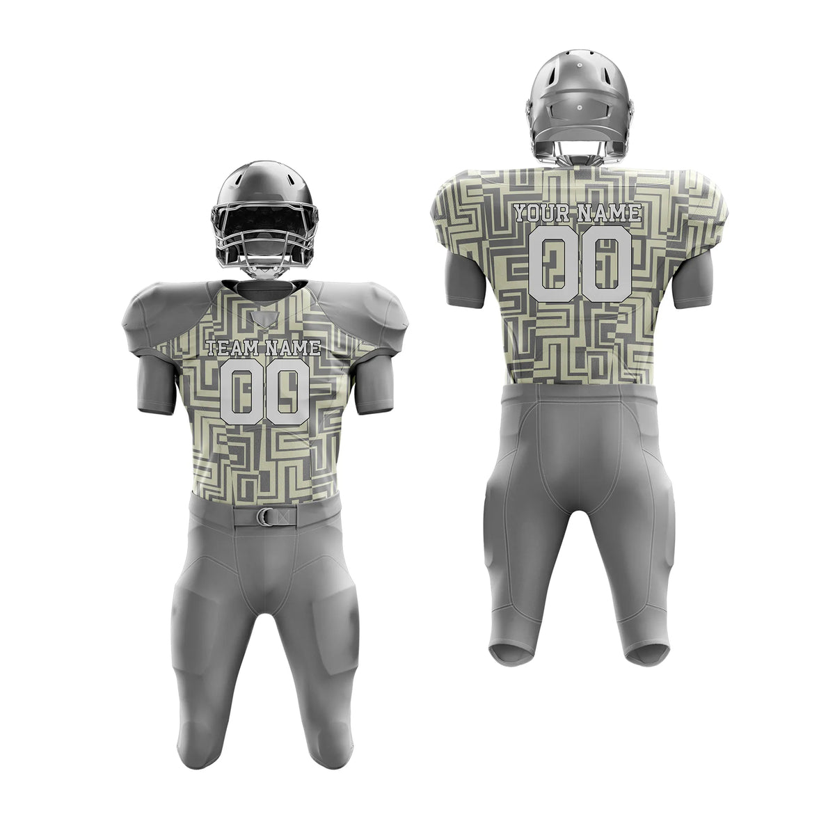 Custom Personalized D5 Full Pattern American Football Jersey with Name, Number & Team Logo