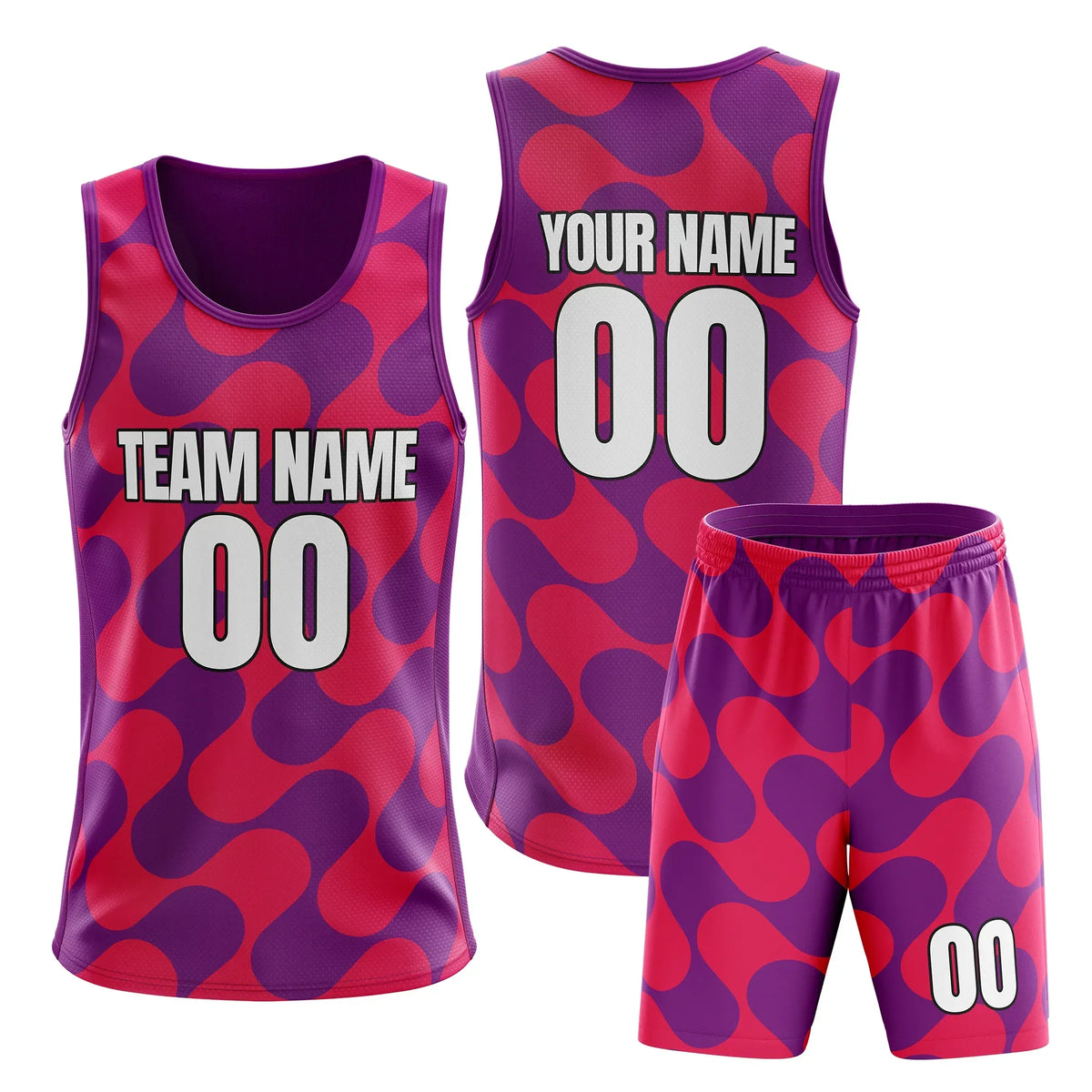 Custom Colour Block Set Amber Fusion Sports Jersey Personalized Uniform with Name & Number