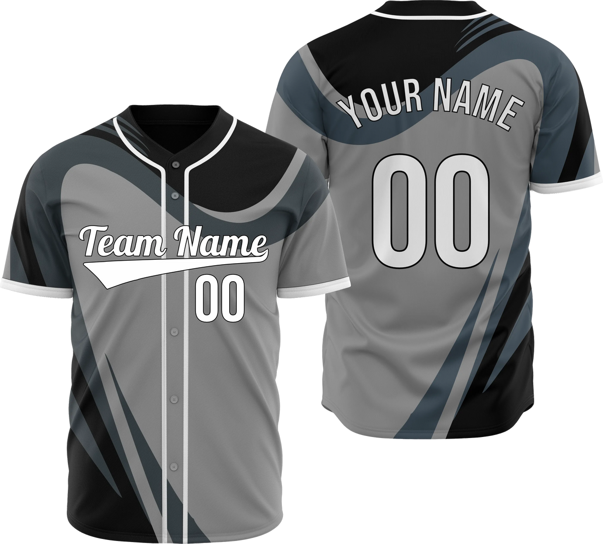 Custom Velocity Flow Baseball Sports Jersey Personalized Uniform with Name & Number