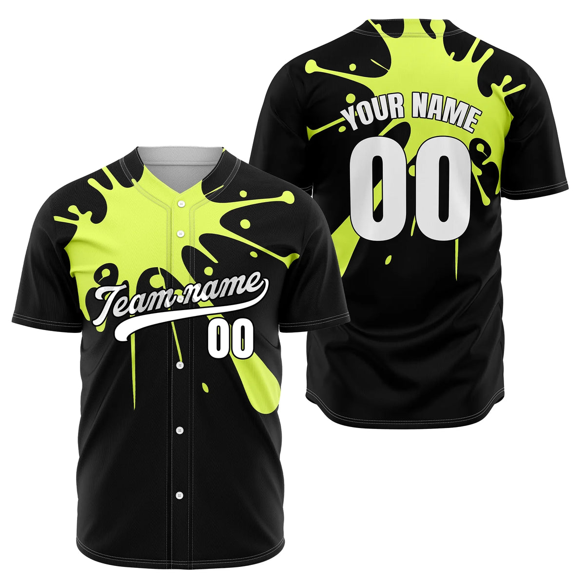 Custom Drip Force Black Sports Jersey Personalized Uniform with Name &amp; Number