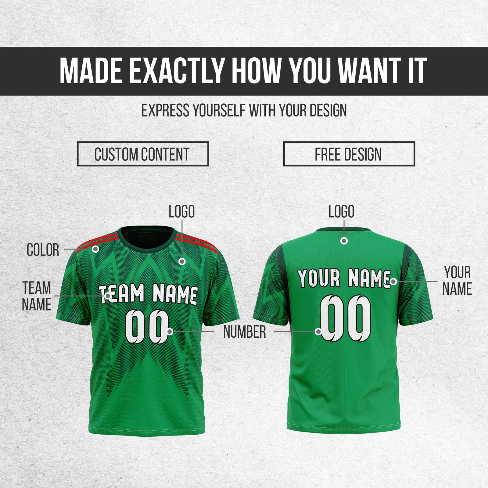 Custom MAXICO Fan Jersey Personalized with Name & Number