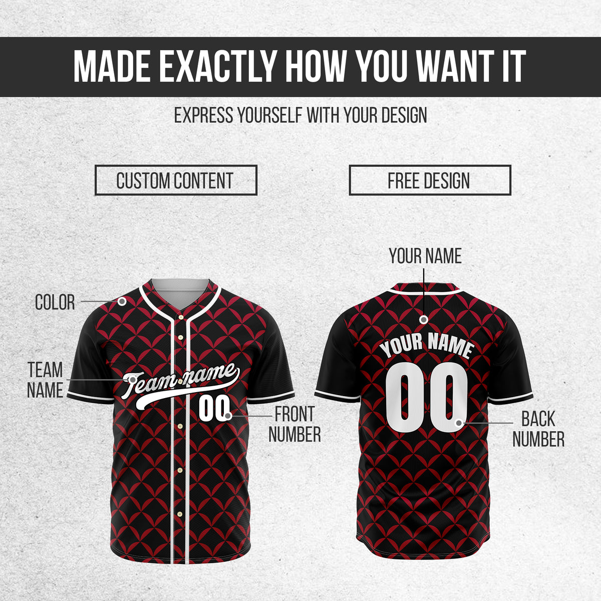 Custom Vertex Vibe Black Baseball Sports Jersey Personalized Uniform with Name & Number