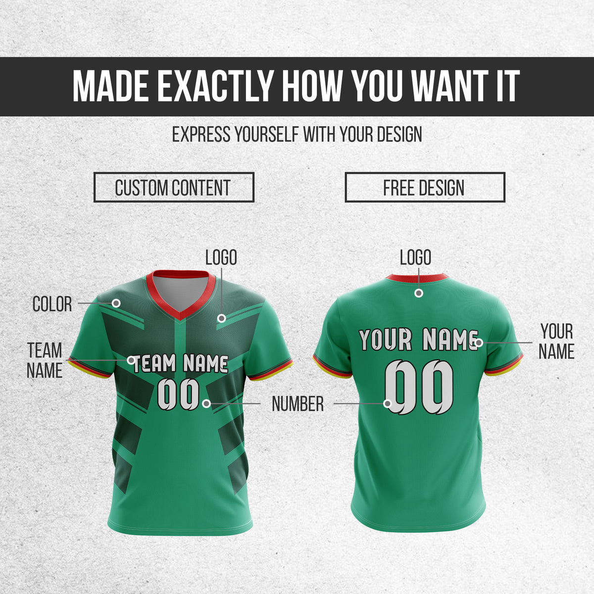 Custom CAMEROON Fan Jersey Personalized with Name & Number