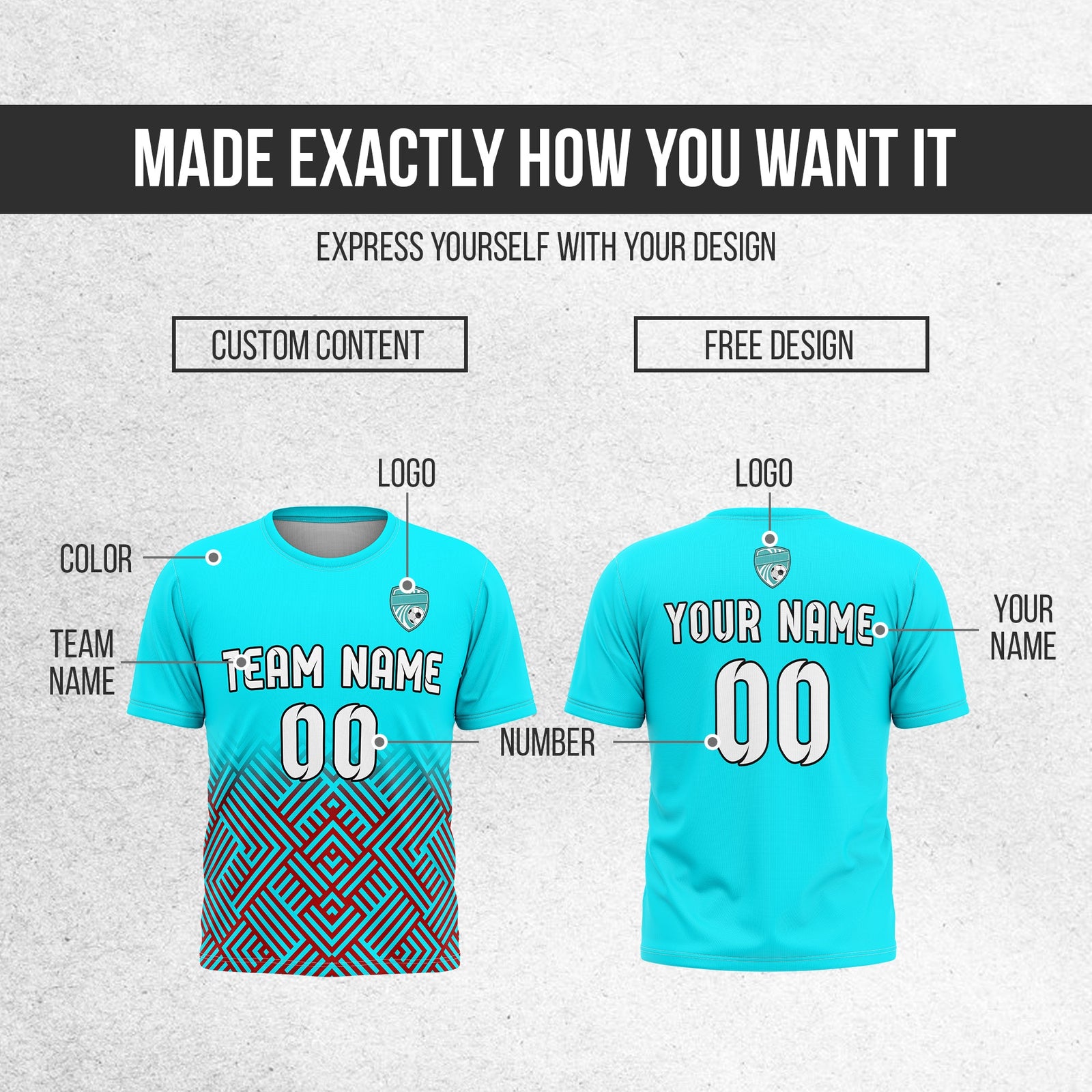 Custom Soccer  R Side Pattern D2 Shadow Line Sport Tops Jersey