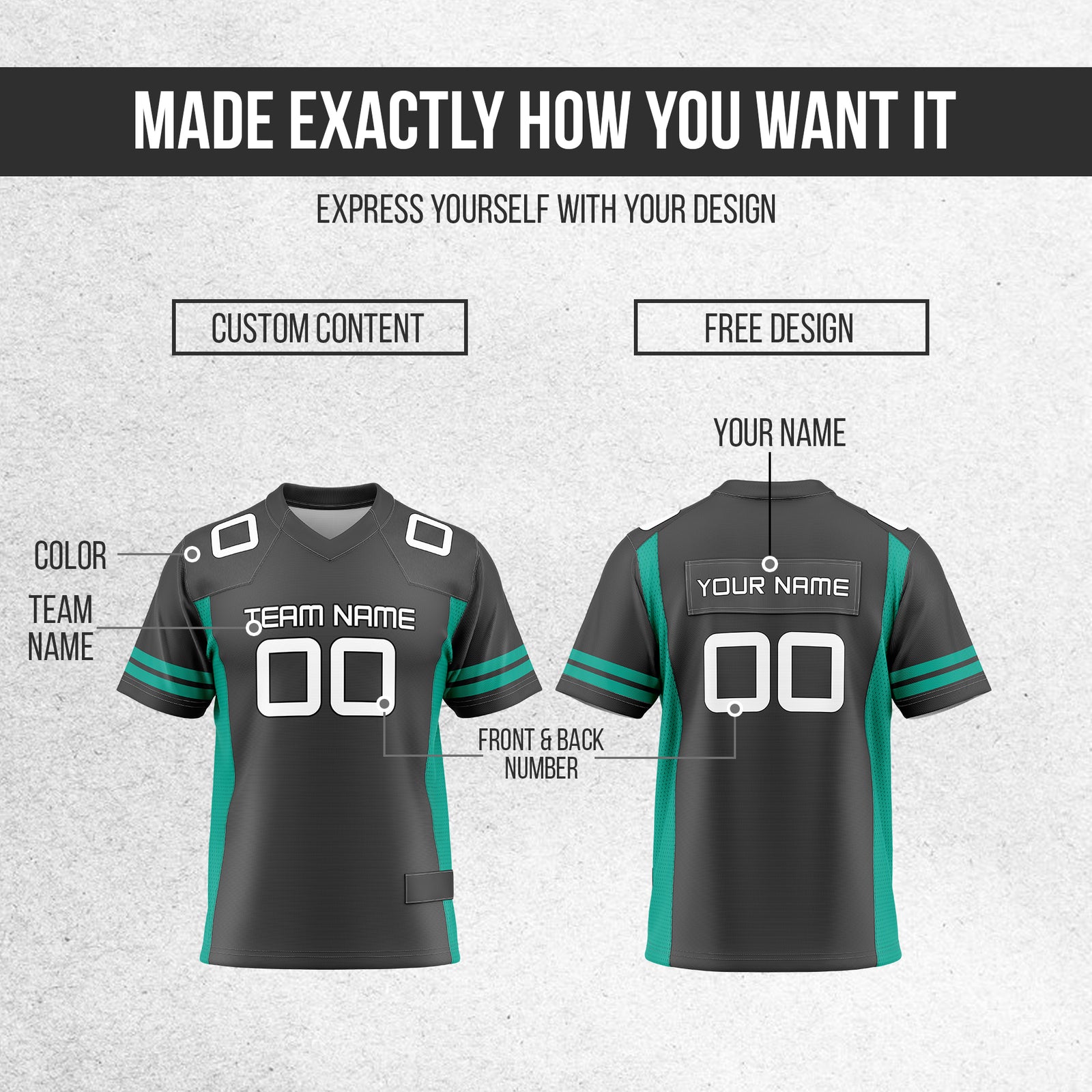 Custom Elite Black Sleeve Line Mesh Authentic Football Jersey