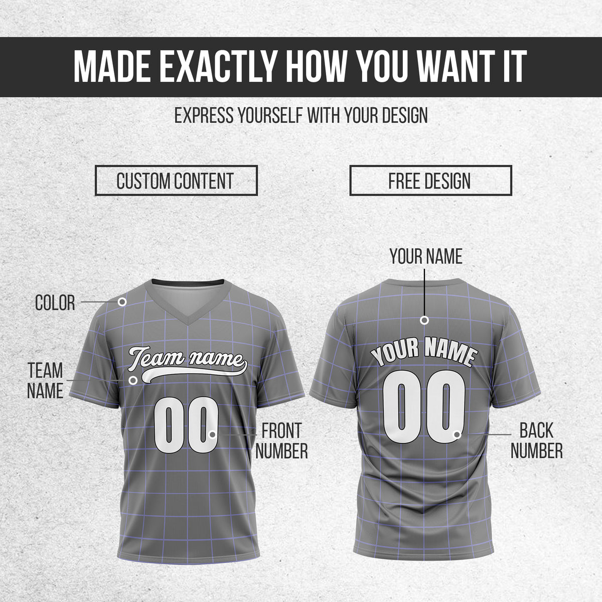 Custom Storm Matrix Grey Baseball Sports Jersey Personalized Uniform with Name & Number