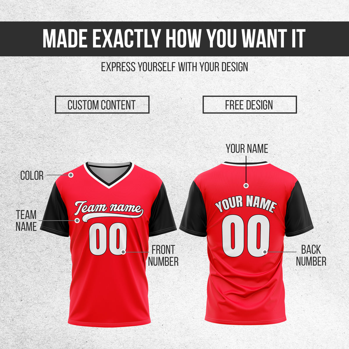 Custom Victory Line Red Pullover Baseball Sports Jersey Personalized Uniform with Name & Number