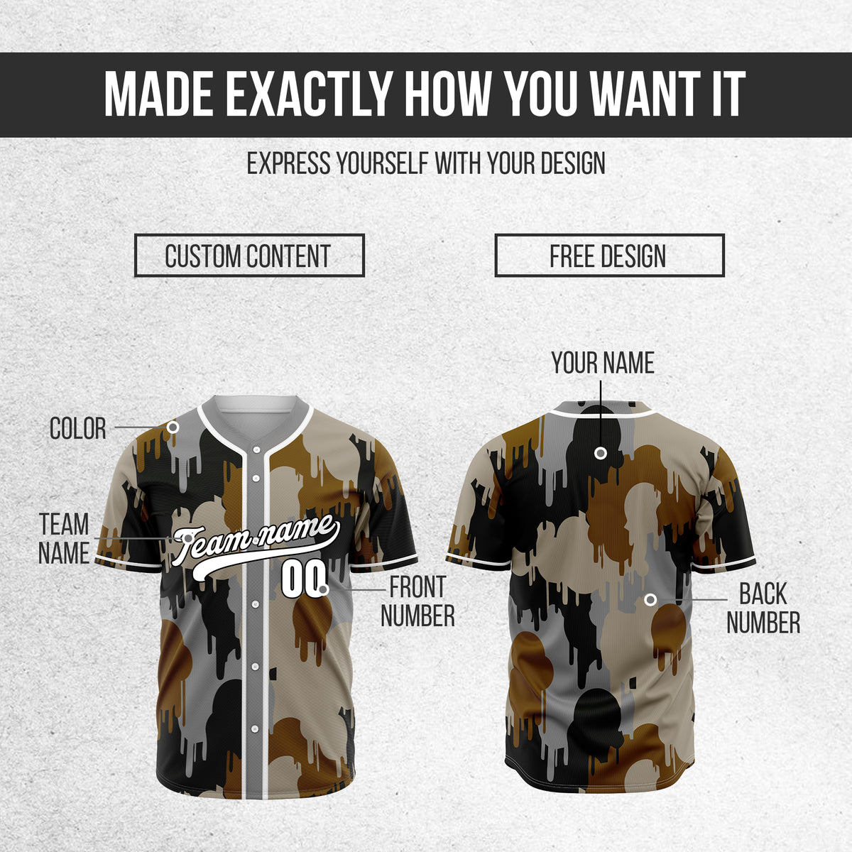 Custom Paint Hustlers Grey Baseball Sports Jersey Personalized Uniform with Name & Number