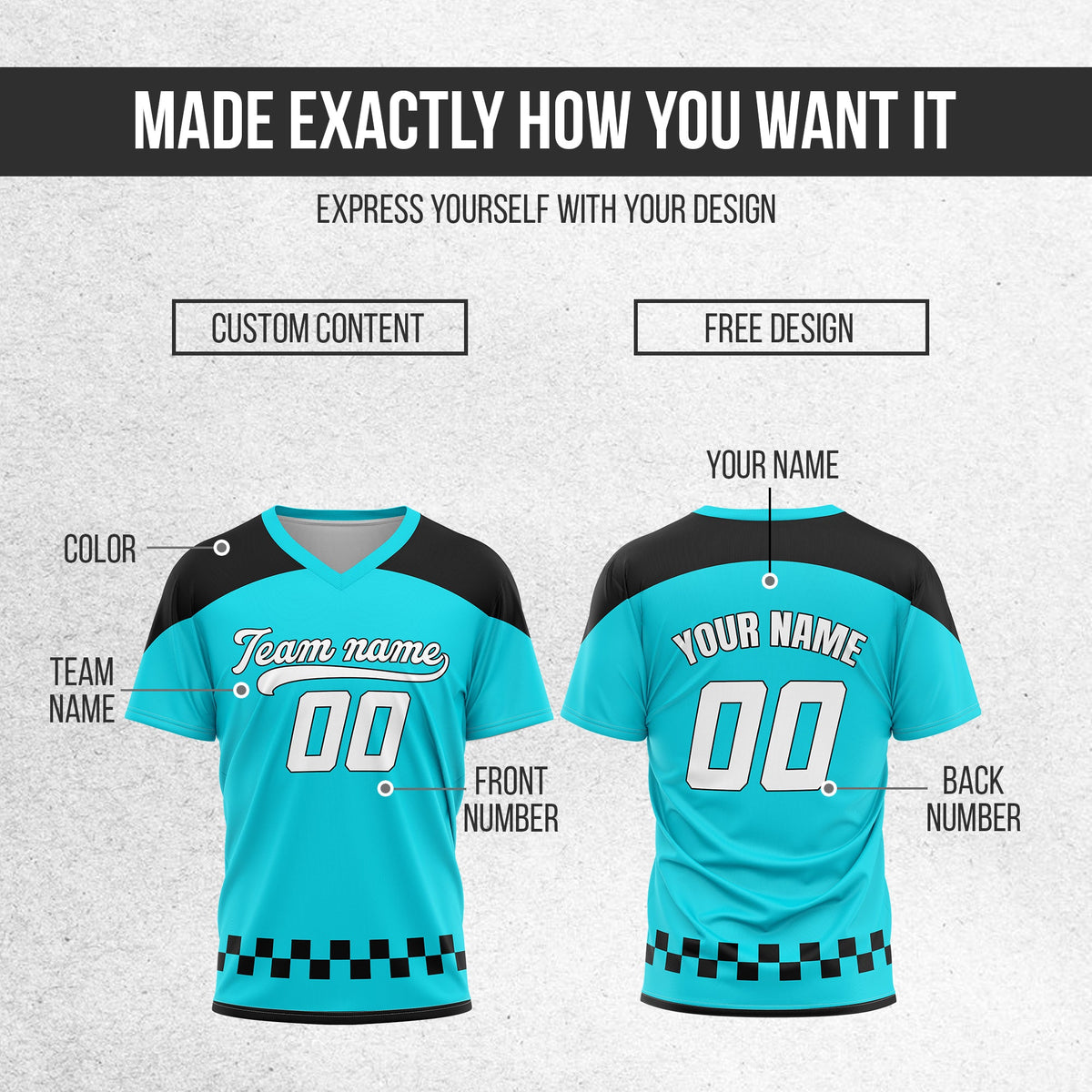 Custom Darkvolt Aqua Pullover Baseball Sports Jersey Personalized Uniform with Name & Number