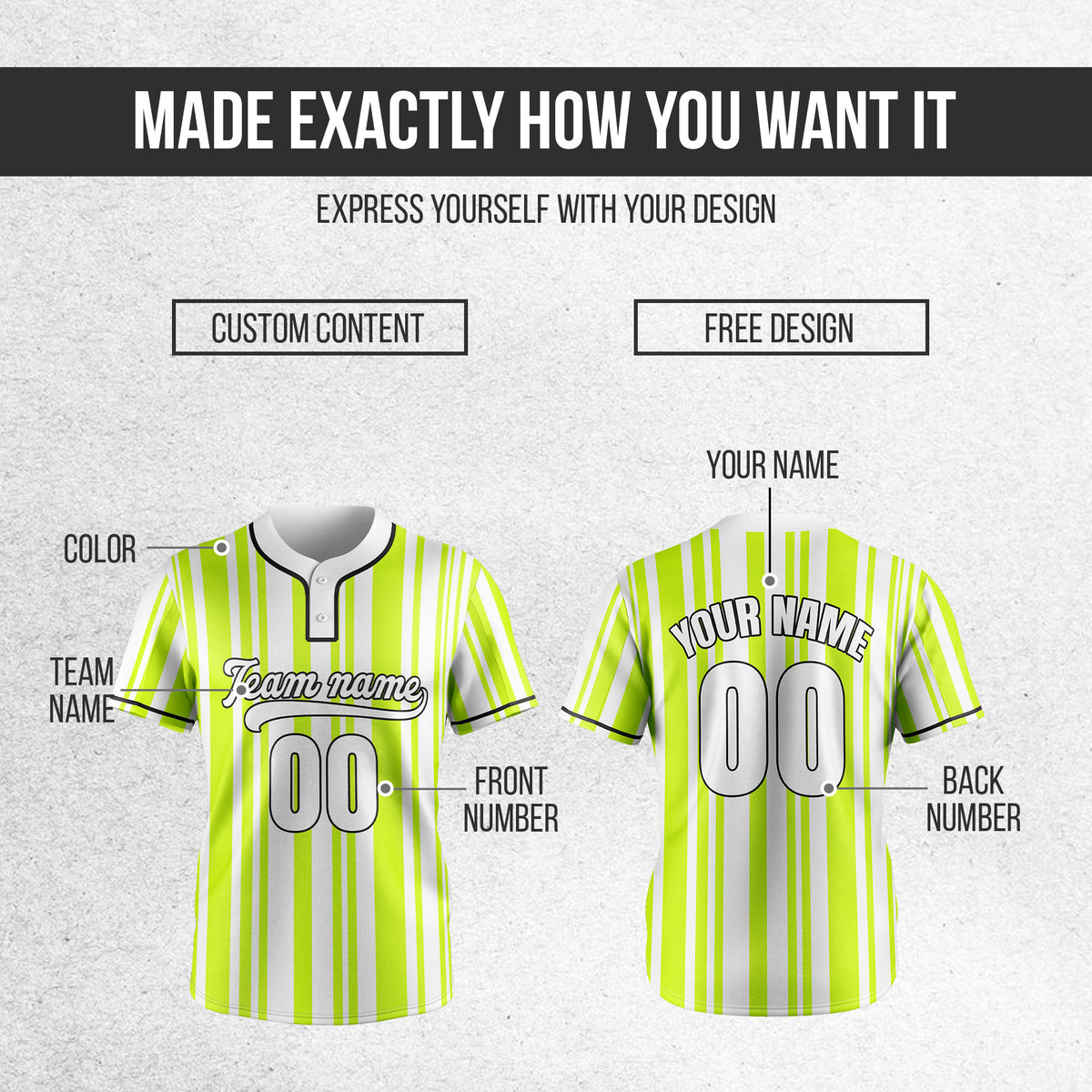 Custom Stripe Fusion White Baseball Sports Jersey Personalized Uniform with Name & Number