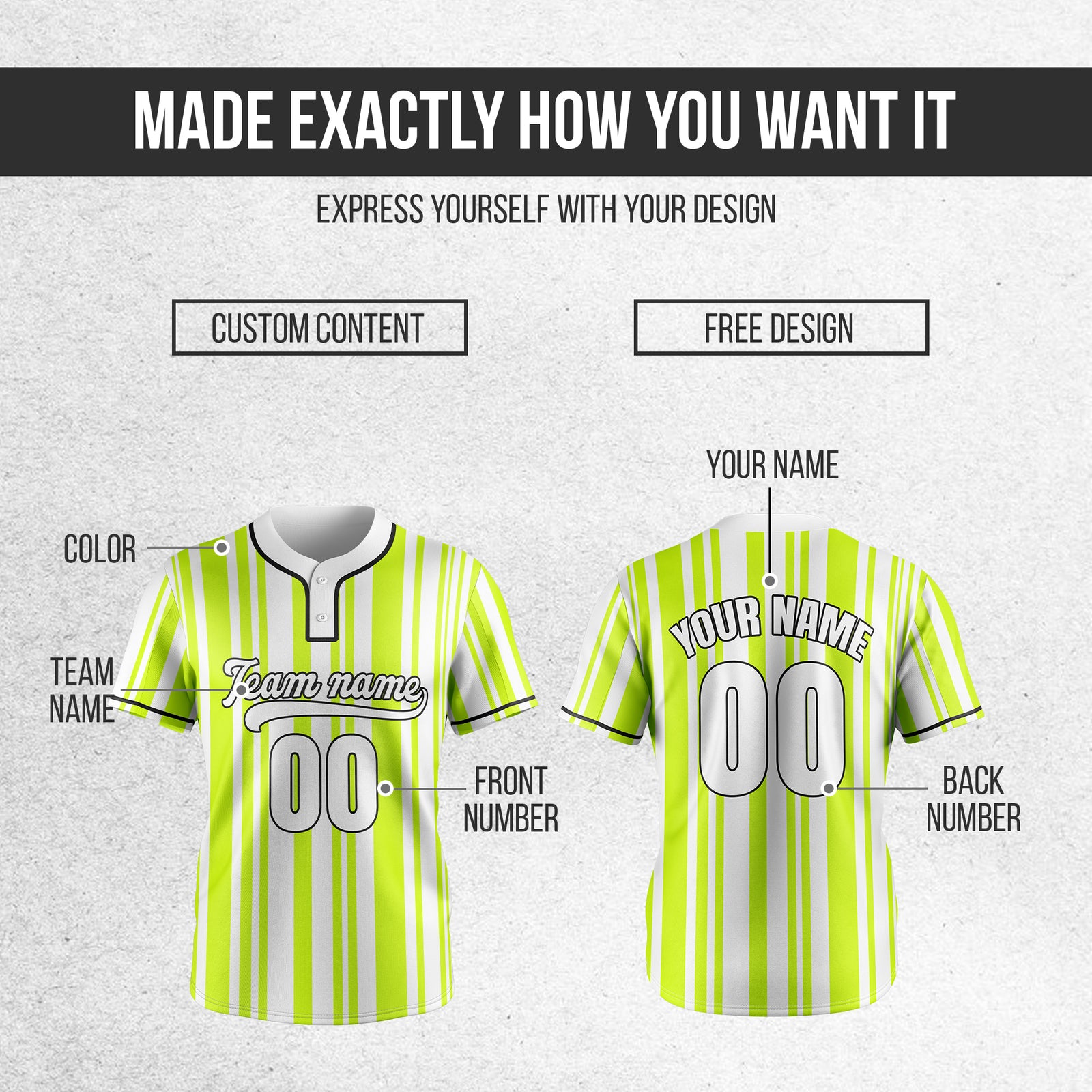 Custom Stripe Fusion White Baseball Sports Jersey Personalized Uniform with Name & Number
