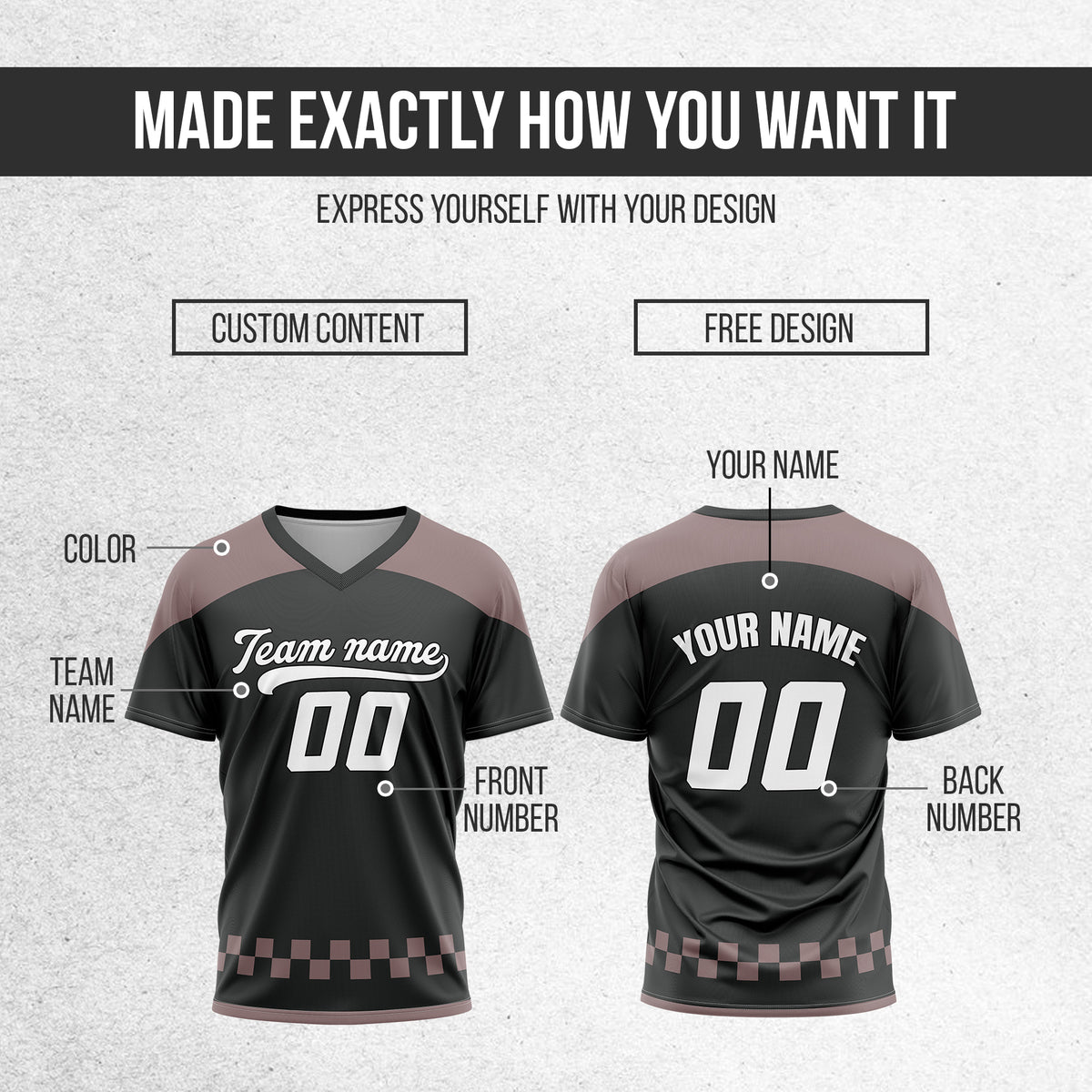 Custom Darkvolt Dark Grey Pullover Baseball Sports Jersey Personalized Uniform with Name & Number