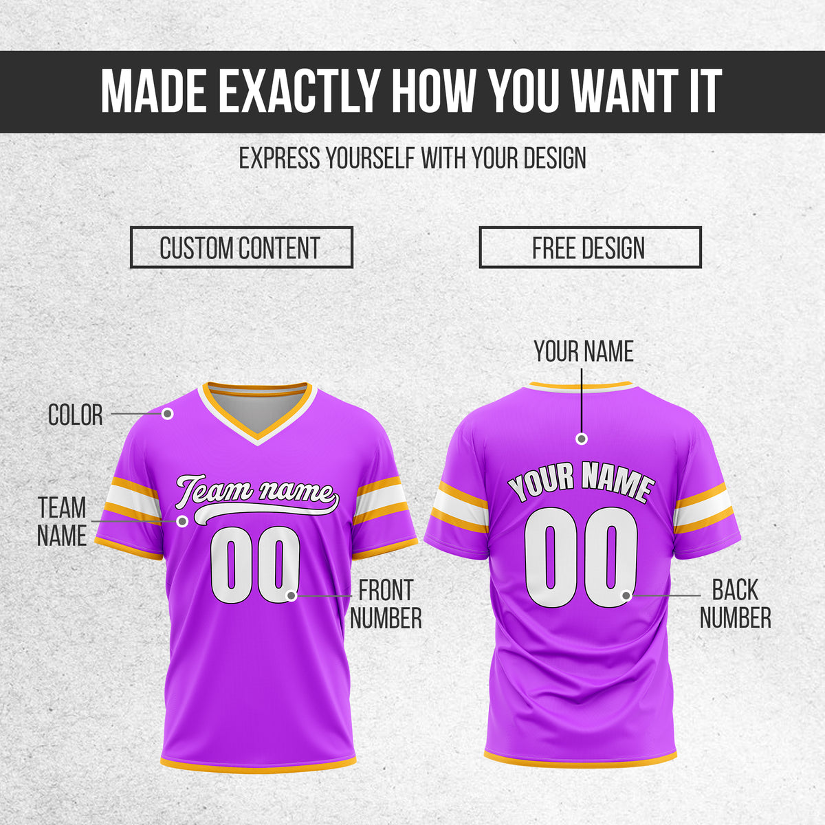 Custom StormLine Purple Pullover Baseball Sports Jersey Personalized Uniform with Name & Number