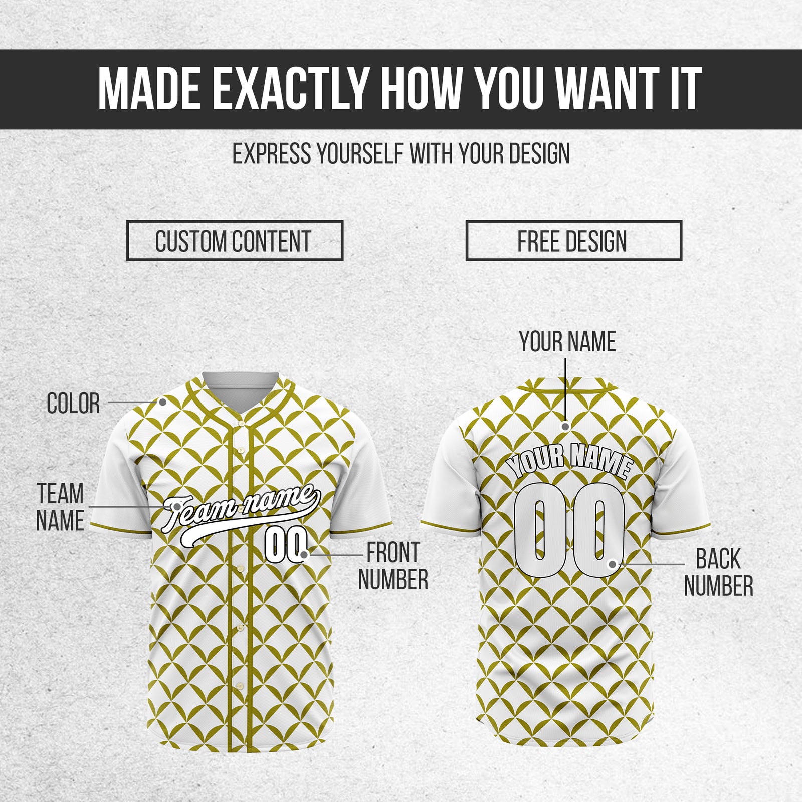 Custom Vertex Vibe White Baseball Sports Jersey Personalized Uniform with Name & Number
