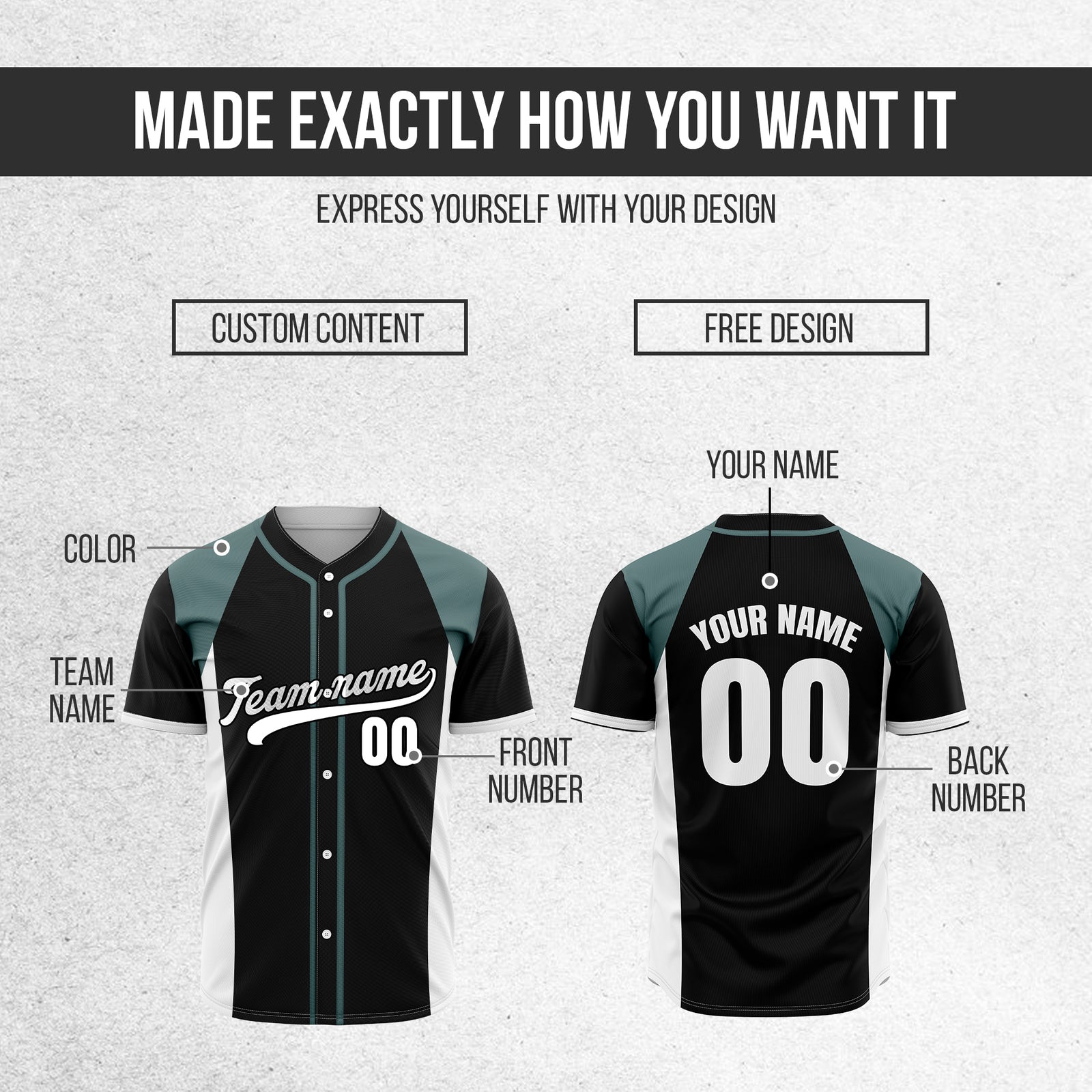 Custom Timeless Stripes Baseball Black Sports Jersey Personalized Uniform with Name & Number