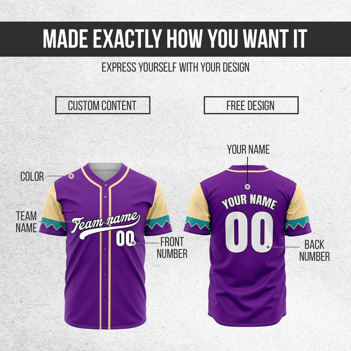 Custom Legacy Classic Baseball Purple Sports Jersey Personalized Uniform with Name & Number