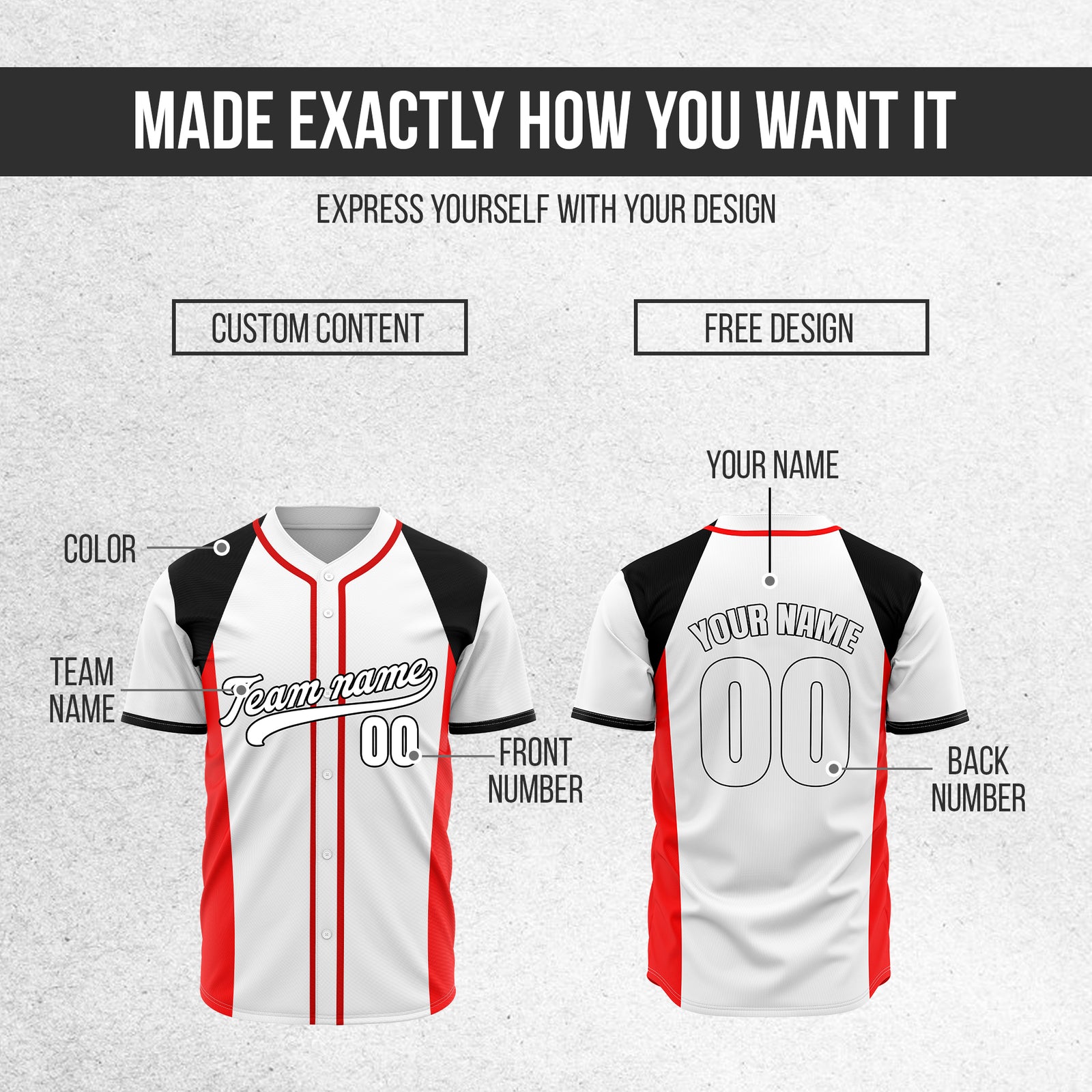Custom Timeless Stripes Baseball White Sports Jersey Personalized Uniform with Name & Number