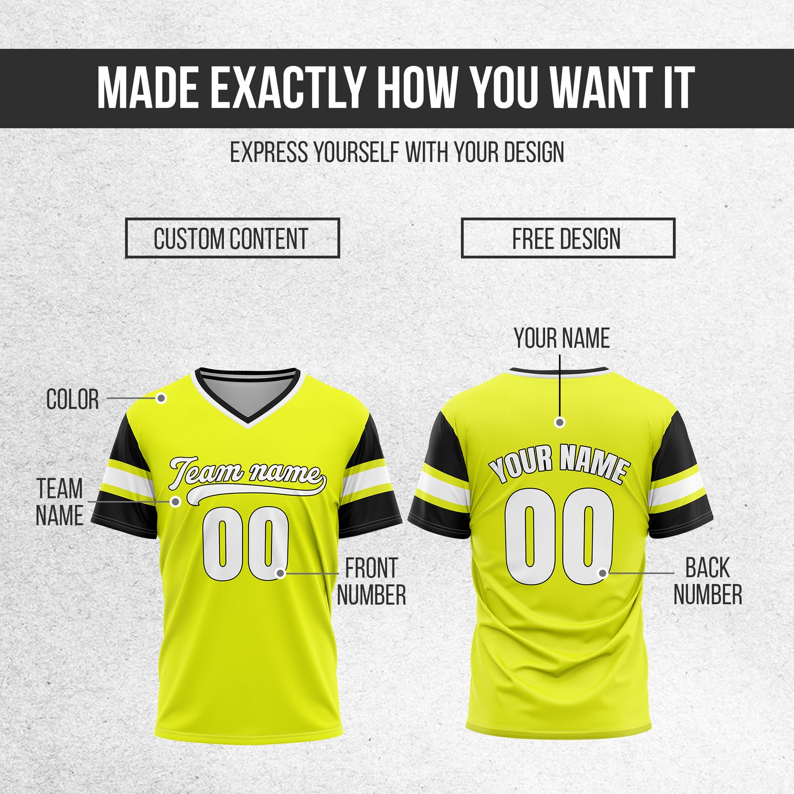 Custom StormLine Yellow Pullover Baseball Sports Jersey Personalized Uniform with Name & Number