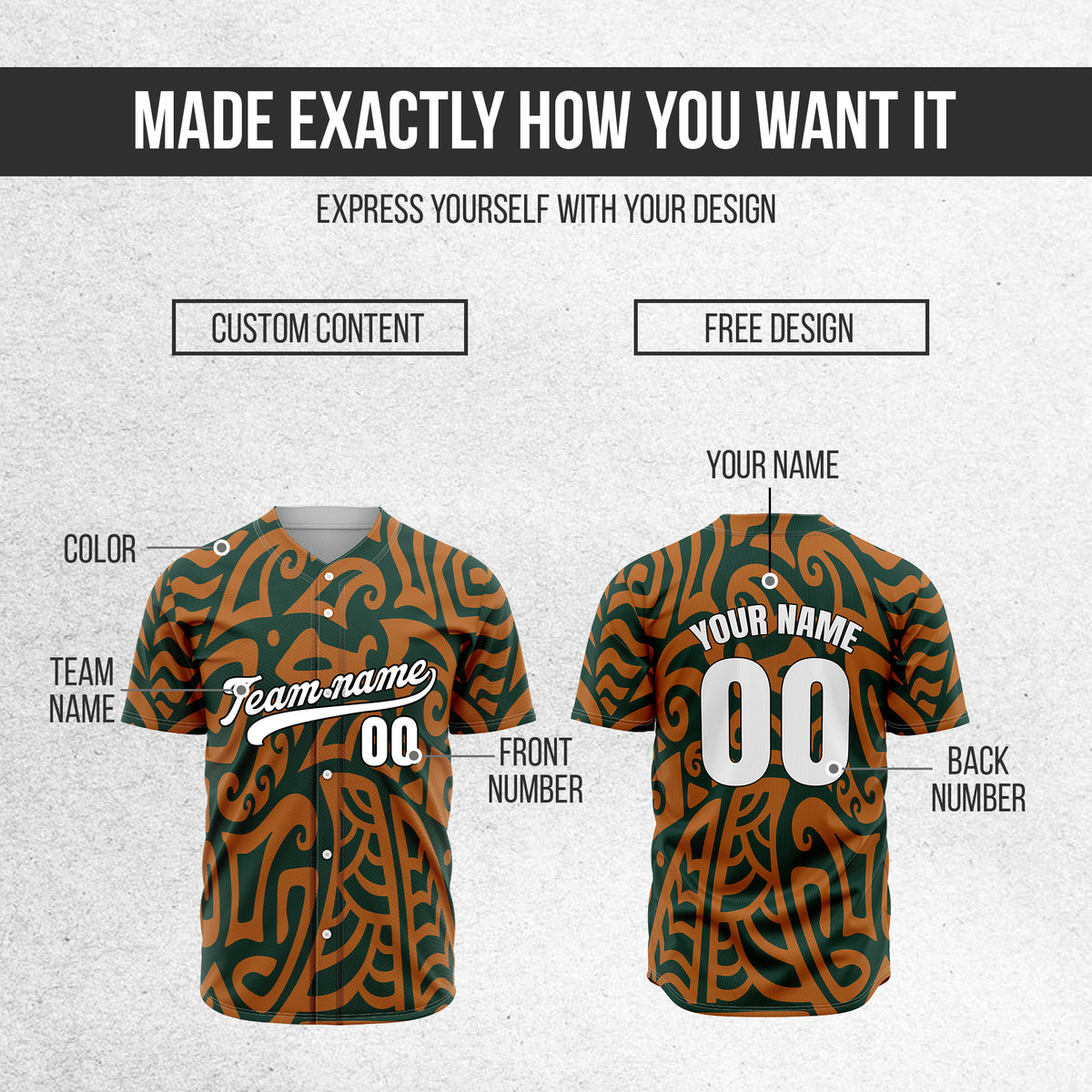 Custom Hawaii Blaze Teal Baseball Sports Jersey Personalized Uniform with Name & Number