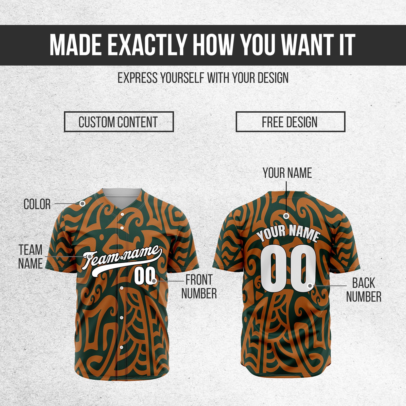 Custom Hawaii Blaze Teal Baseball Sports Jersey Personalized Uniform with Name & Number