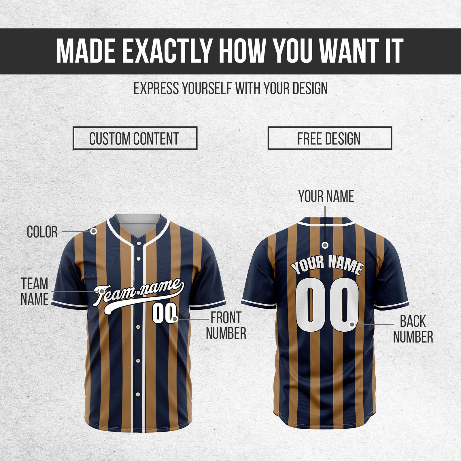 Custom Strikeforce Navy Raglan Style Baseball Sports Jersey Personalized Uniform with Name & Number