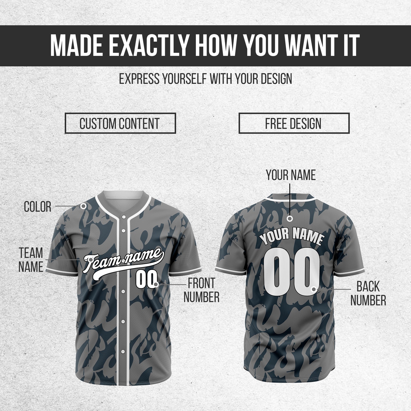 Custom Graffiti Sox Grey Baseball Sports Jersey Personalized Uniform with Name & Number