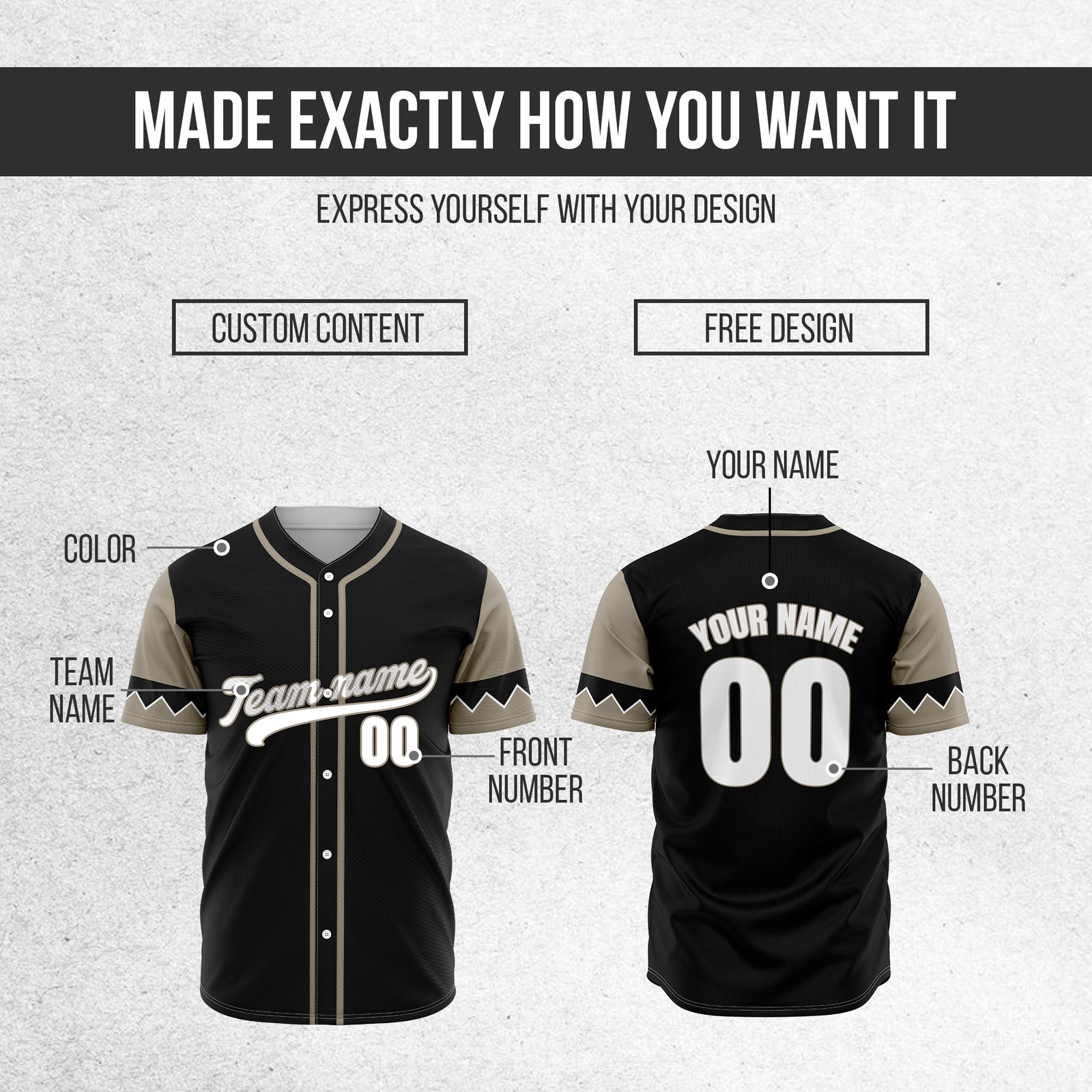 Custom Legacy Classic Baseball Black Sports Jersey Personalized Uniform with Name & Number