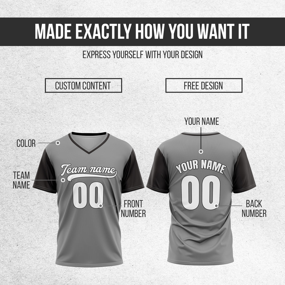 Custom Victory Line Grey Pullover Baseball Sports Jersey Personalized Uniform with Name & Number