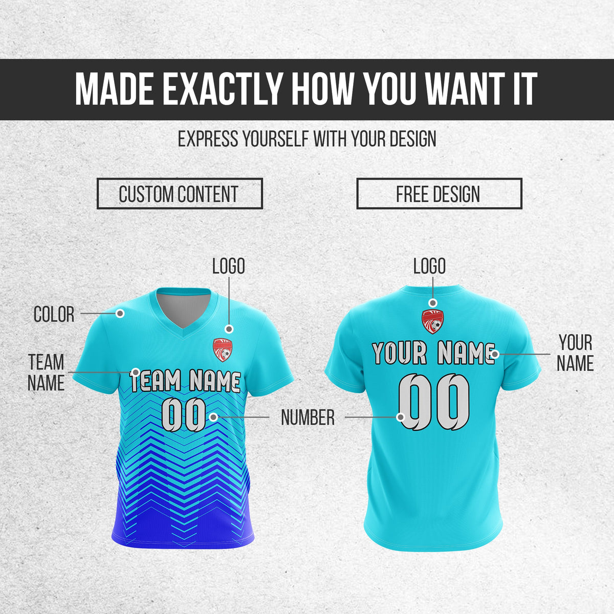 Custom Apex Strike V-Side Pattern D5 Soccer Sport Tops Jersey